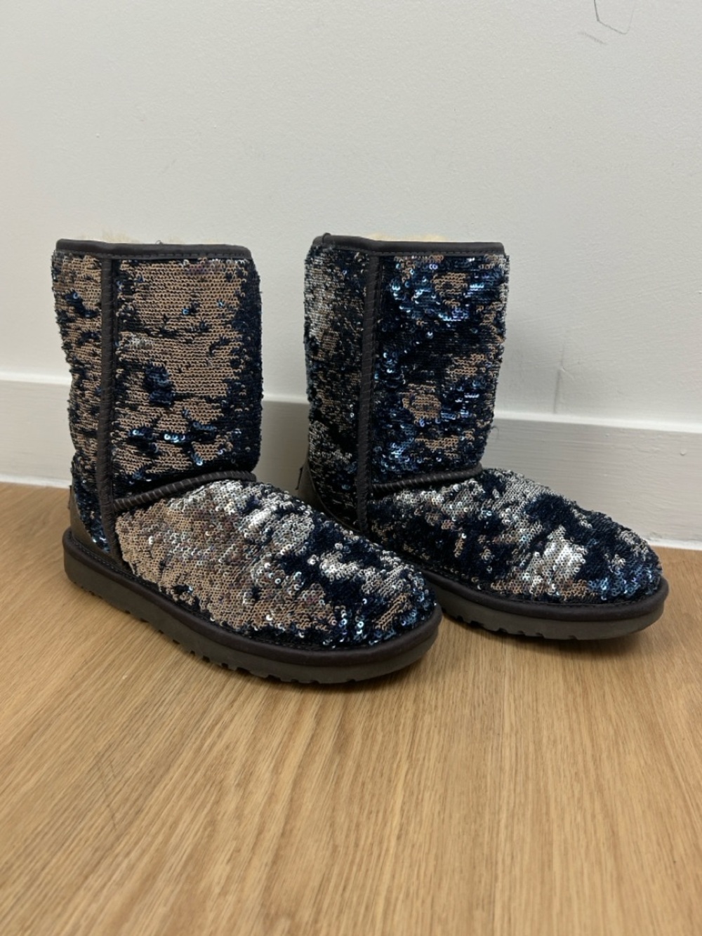 UGG Sparkle Sequin Midnight Blue Boots